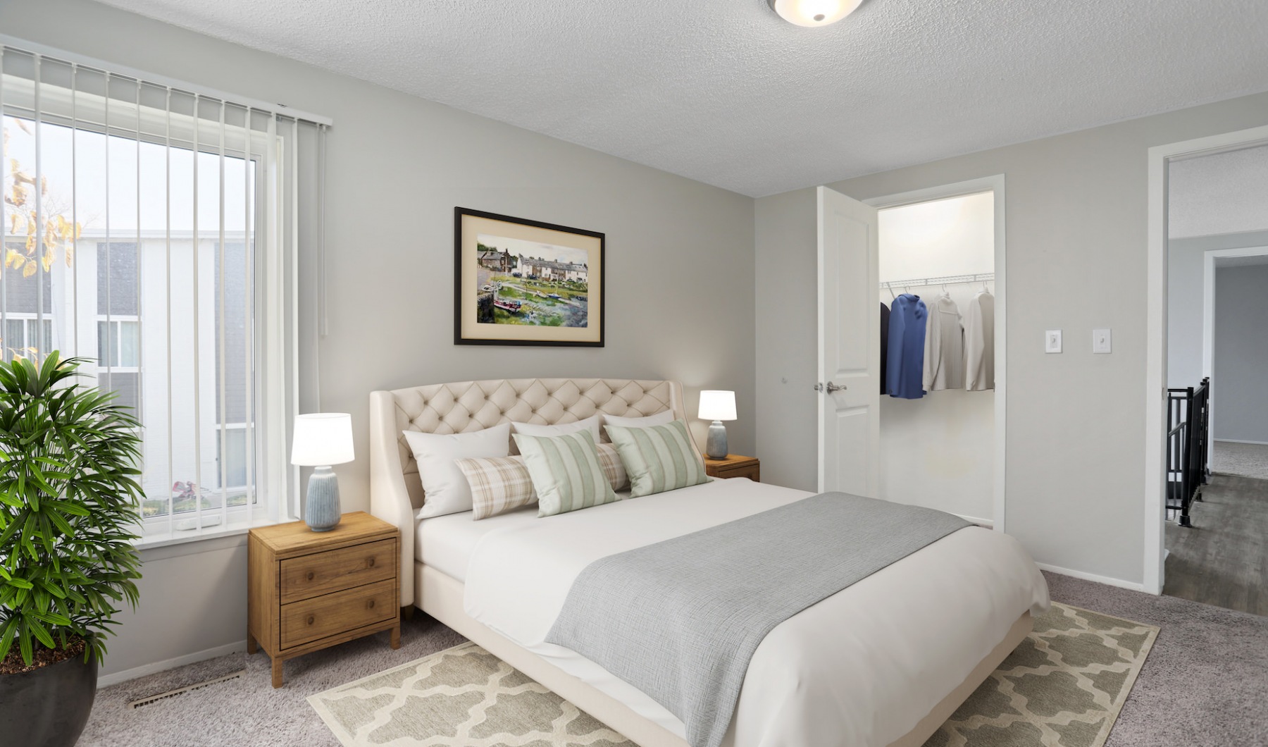 Interior Shot of Bedroom  spacious, open concept bedroom
