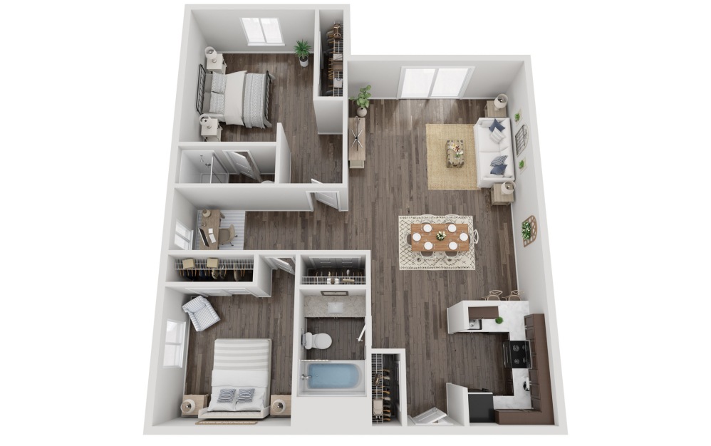 3d floorplan of the b4