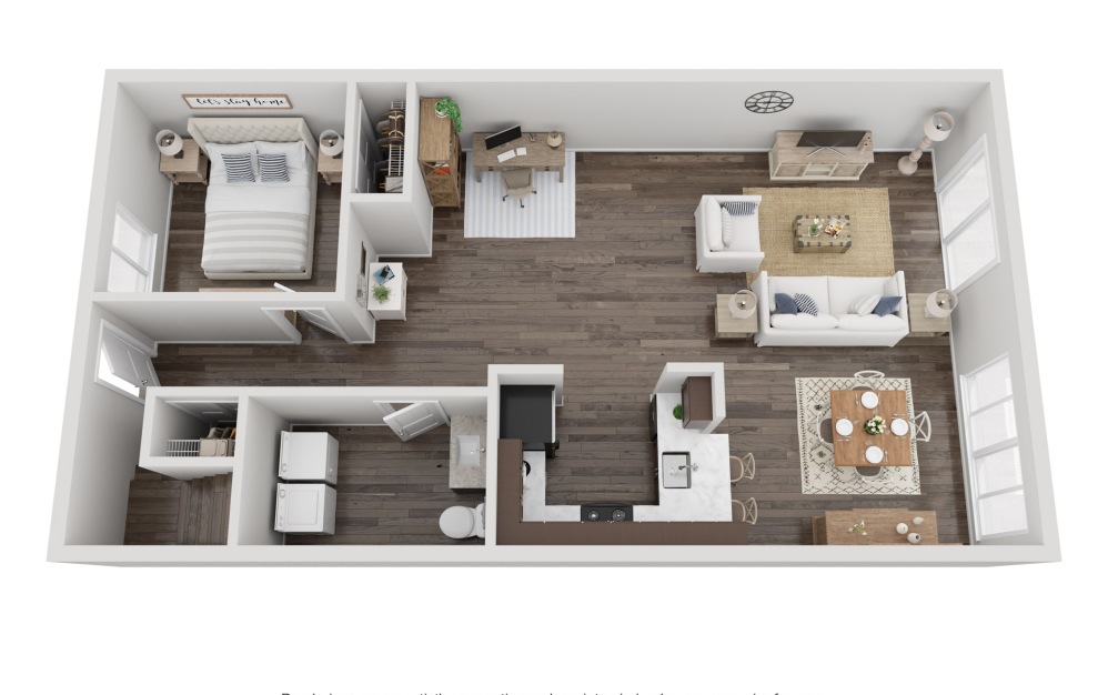 3d floorplan of the d1