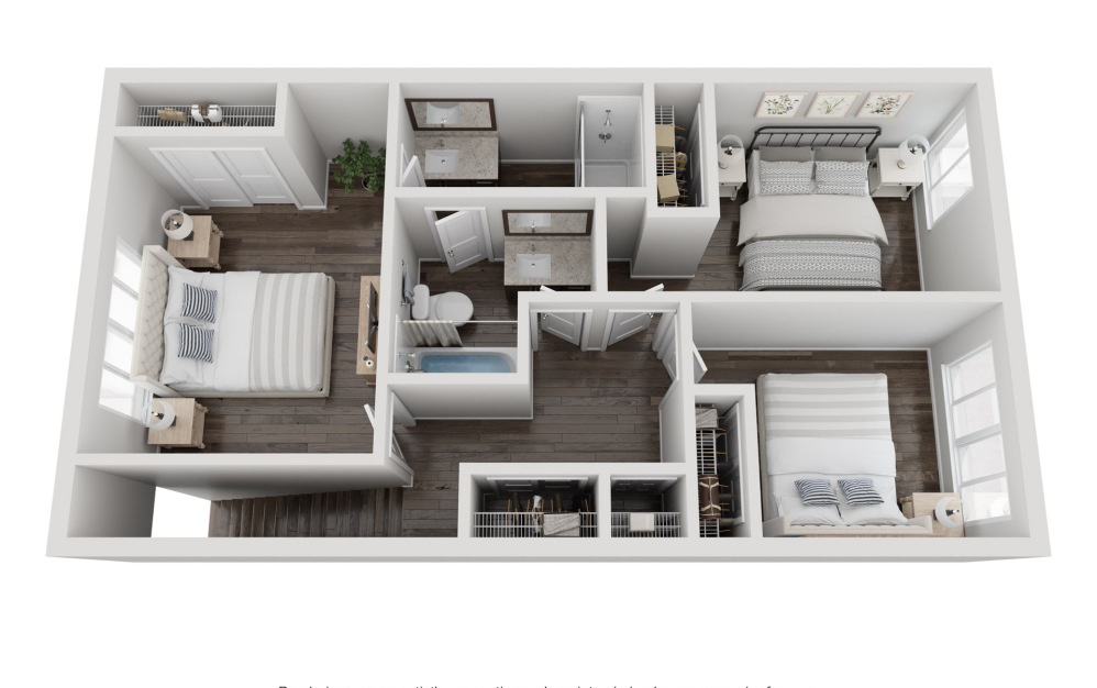 3d floorplan of the d1