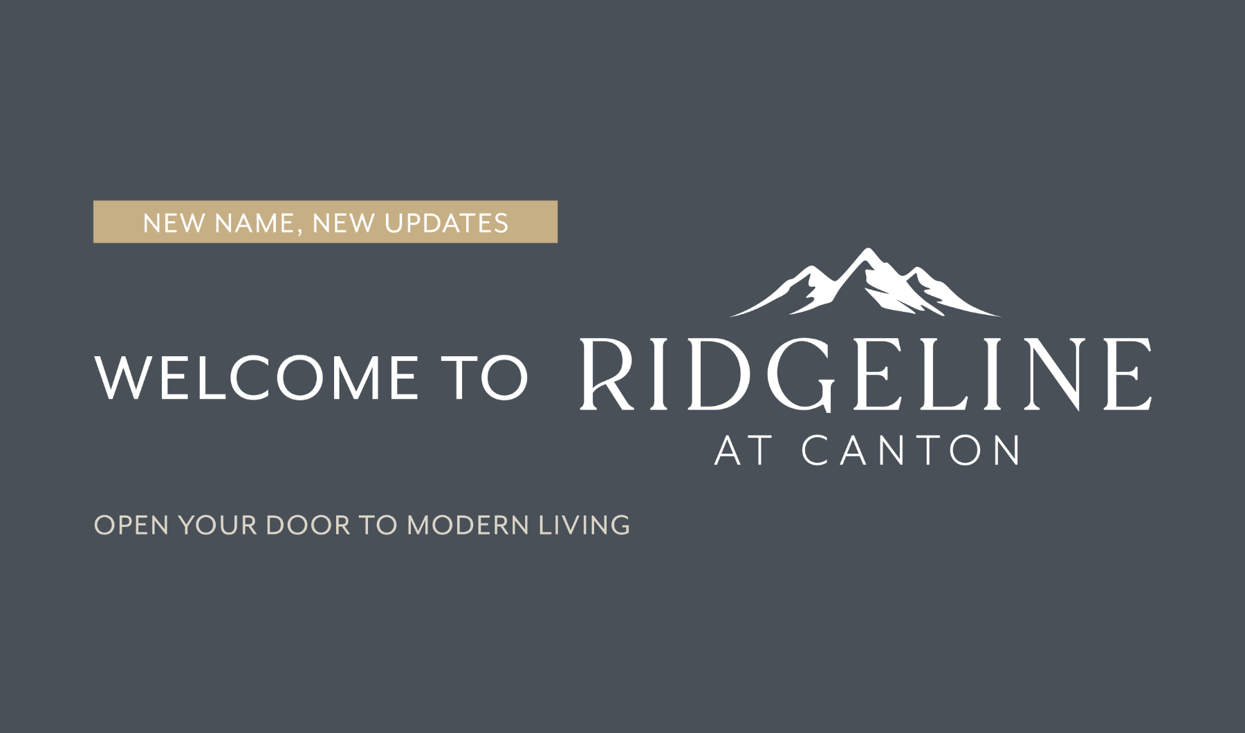 Welcome to Ridgeline at Canton